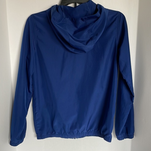 Nike navy blue hooded windbreaker jacket youth size Large - Picture 2 of 13